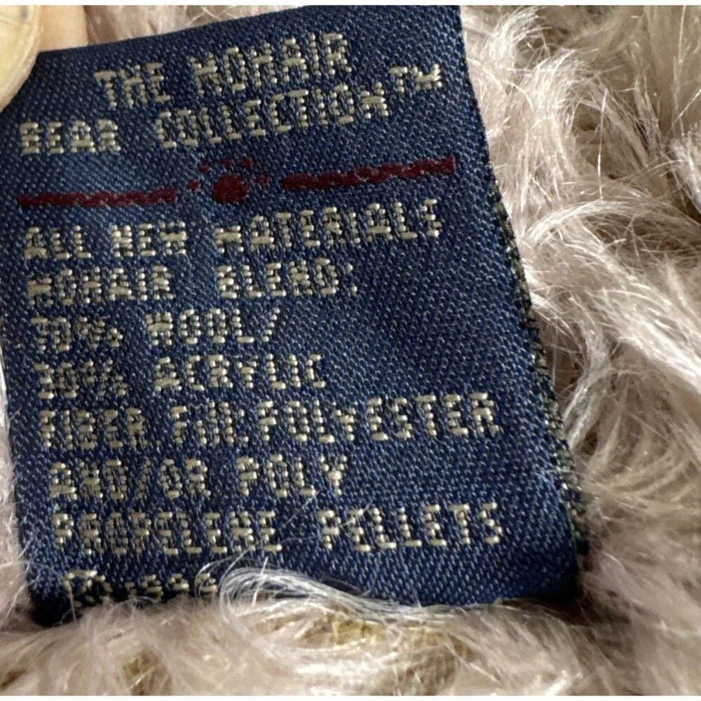 VTG 1999 Boyds Bear Plush- (Mohair) Nancy D Bearington 16" - #93126 Pink‎ Nose - Picture 6 of 7